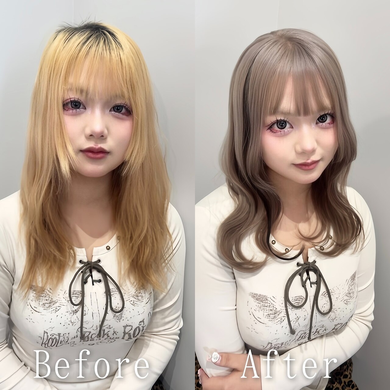 ティファニーページ☆シールエクステ 大分/府内町/シールエクステ80枚/ショートヘアからロングに変身