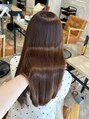 ラボヌールヘアー シェリ 久喜店(La Bonheur hair cheri) アプトグロス髪質改善×艶カラーで艶々ブラウンカラーに♪