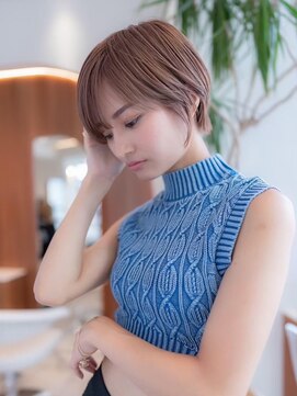 ケアリー 練馬(Carelly) デザインカラー/レイヤーカット/ウェットヘア/オリーブベージュ