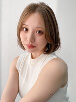 エトラ 渋谷店(etora)&nbsp;前髪 外ハネボブ 暗めカラー グランマッシュ デザインカラー"