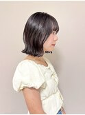 切りっぱなしボブショートボブタッセルボブ縮毛矯正ストレート