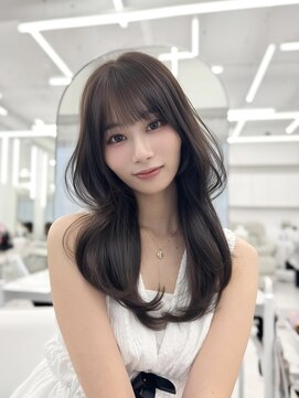 アマトウキョウスマートサロン(AMA TOKYO×Smart Salon) 韓国ヘア　2wayバング  レイヤーカット くびれヘア  顔周り