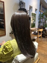 ボタニカ(Botanica) オリーブベージュ/ロングレイヤー/顔周りレイヤー/縮毛矯正