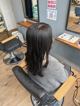 レアレア ヘアアンドライフ(LeaLea) 着物ヘア/大人ガーリー/ダークアッシュ/似合わせカット/伊丹