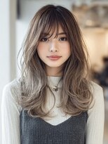 ダル 渋谷/表参道(DAL.)&nbsp;顔周りカットハッシュカットダークブラウンワンホンレイヤー韓国