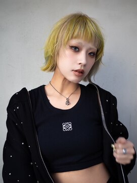 ギークス(GEEKS) 【GEEKS渋谷】ハッシュカット/夏カラー/くびれショート/レイヤー