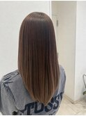 髪質改善！透明感カラー