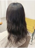 愛されセミディ/ラフウェーブ/オリーブベージュ/透明感カラー
