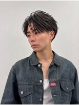 ヒップスリンク(Hip's Lnk)&nbsp;メンズカット大人毛流れセンターパートニュアンスパーマ20代