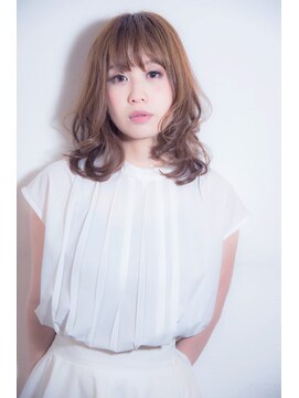 エス 西梅田(es) ☆透けバングな前髪とラテカラーでアンニュイ女子☆@梅田