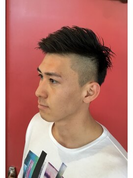 ヘアーデザイン アブー(hair design A BOO) フェードショート☆アシメツーブロック