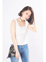 ヘアサロン アティリー(Hair Salon Attirer)&nbsp;外ハネから見えるインナーカラー【Attirer 飯田裕之】