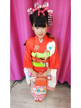 ハナココ 水戸店(hana Coco) 七五三 ヘアセット 日本髪 崩れない 7歳 茨城 水戸 大工町