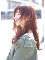 シーン(hair design SCENE) ≪谷添担当≫レッドピンク×ナチュラルウェーブ♪