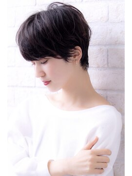 ヘアーアートシフォン 川口東口店(hair art chiffon) フリンジウェーブ&ココアブラウンの大人かわいいセシルカット