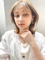 ラボヌールヘアーノーブル 新越谷店(La Bonheur hair noble)&nbsp;くびれミディ×ハニーベージュ