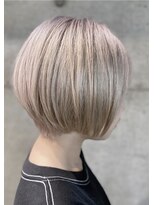 グランアージュ 柏西口店(grandage)&nbsp;前下がり/ショートボブ/丸みボブ/ハイトーン/ホワイトカラー/柏k