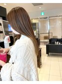 ＊髪質改善 ロングヘア ツヤ ベージュカラー 天王寺