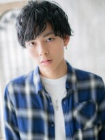 モッズヘアメン 札幌月寒店(mod's hair men) ≪mod's men≫セミウエット束感こなれニュアンスマッシュf