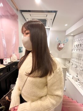 アンヘアー 元町三宮(UNHAIR) ブラウンベージュ×ストレート