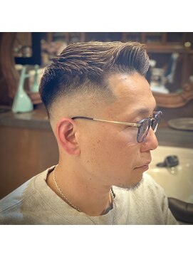 エルエー 大津店(L.A) ミドルスキンフェード フェザーアップ 外国人風ヘア