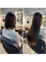 ヘアメイクサロン ゼロ(ZERO) 地毛のインナーカラーもエクステで再現(*^^*)