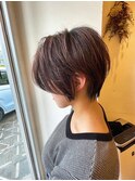 ハンサムショート　前髪なし