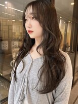 シティ(CITY) 韓国レイヤー オリーブベージュ ラフウェーブ 暗髪 2way