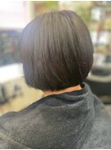 大人の重めボブ