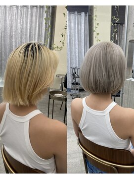 ステップボーンカット トーキョー(STEP BONE CUT TOKYO) 【ステップボーンカット】ボブスタイル/ハイトーン