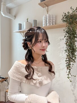 ゼスト 中野店(ZEST) 【ZEST中野/中嶋一華】ハーフアップシニヨン
