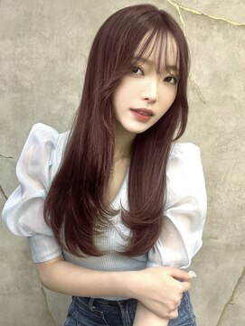 ロンドガーネット 池袋(Lond garnet) 髪質改善縮毛矯正レイヤーカット顔周り前髪韓国ミニウルフ/池袋