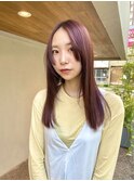 【OORRY.etwa】ストレートロング×ピンクラベンダー　髪質改善