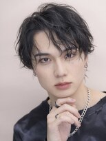 アジールヘア 所沢プロペ通り店(agir hair)&nbsp;20代30代◎メンズパーマ波巻き×センターパート韓国風