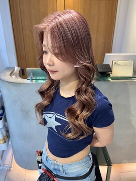 テトラ バイ ネオリーブ 横浜西口店(tetra by neolive) ピンクベージュ ハイトーン ケアブリーチ 暖色カラー 横浜★