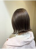 秋色◎外はね透明感！20代30代くびれボブ