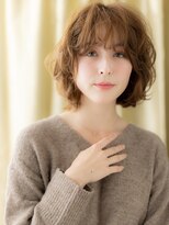 カバーヘア ブリス 上尾西口店(COVER HAIR bliss)&nbsp;ミルクティーアッシュ抜け感エアウェーブパーマY上尾30代40代!