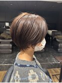 ウルフショート ハイライト グラデーションカラー 大和八木