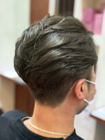 美容室ヒラトヤ 都南店&nbsp;アップバングツーブロック黒髪ビジネスメンズカット