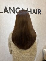 ブランカヘアー 西尾(BLANCA HAIR)&nbsp;艶感ブラウン×ナチュラルストレート