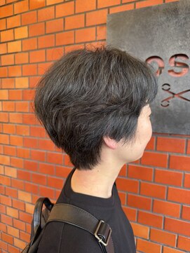 ボスコ 下北沢店(bosco) ターコイズグリーン×くせ毛ショートヘア