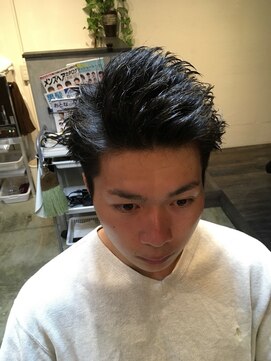 バーバー スタジオ ラフテル(Barber Studio RAFTEL) スッキリデコ出し七三分け