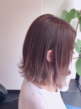 グランツヘアデザイン 四谷(GRANZ hair design) *切りっぱなし感の透明感ピンクアッシュグラデーション*