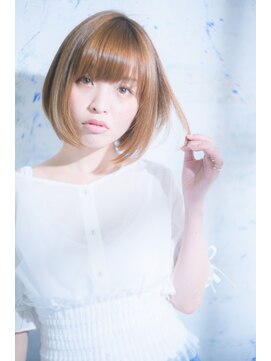 ヴァンクシー バイ ルナ(VANKCY by Luna) ショートボブ 簡単 アッシュブラウン 伸ばしかけ 登戸 前髪　楽