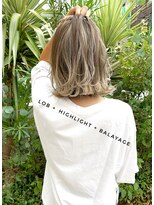 トルネード(TORNADO)&nbsp;シャドールーツハイライトバレイヤージュ切りっぱなしロブ