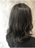 【Zina札幌】フリンジウェーブ前髪大人かわいいココアブラウン