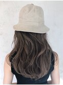 ハットベージュ_オリーブカラーハイライトカラー_ba243951