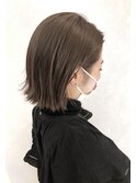外ハネミニボブ×艶ブラウン