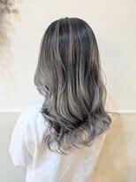 ボアップ 松山店(boappu) バレイヤージュ グレー ケアブリーチ