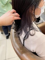 ネオリーブアイム 横浜西口店(Neolive aim)&nbsp;インナーカラー パープル グレー【横浜】